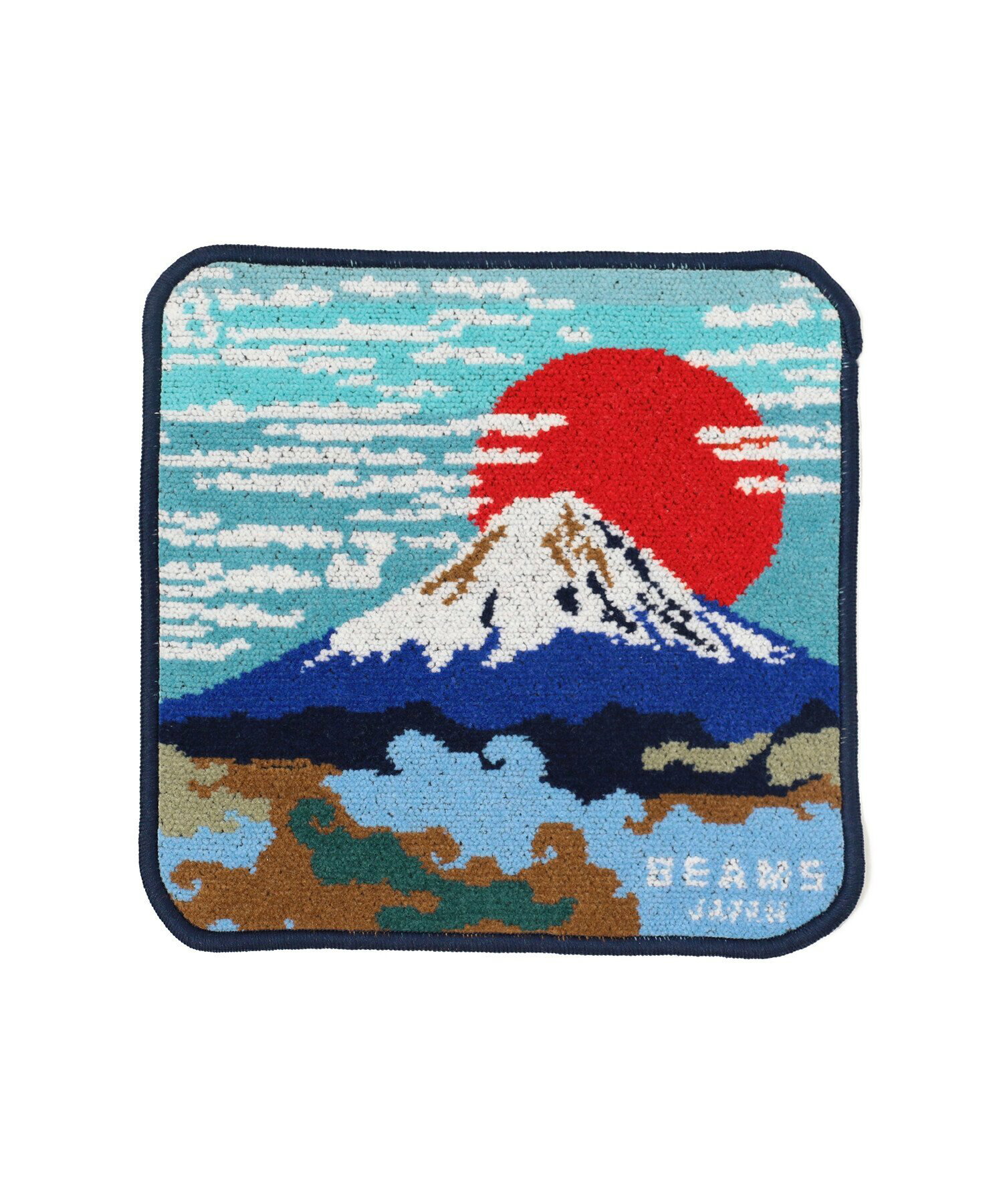 BEAMS JAPAN / 別注 富士山 シェニール織 ハンカチ タオル